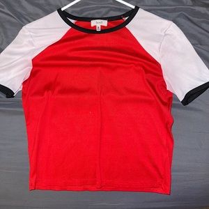 Red & White Top